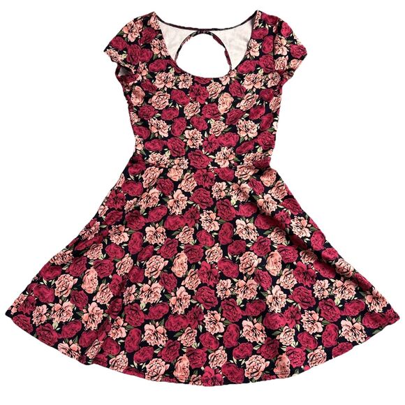 Charlotte Russe Dresses & Skirts - Charlotte Russe Womens Floral Rose Baby Doll Dress Sz. S Flowy Artsy Y2K Mini